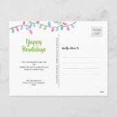 ドッいけなグおもしろい·サンタレター·フォトドッグの名前 シーズンポストカード (裏面)