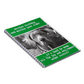 ドッおもしろいグパーソナライズされたフォト誕生日 ノートブック (右側)