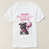 ドッおもしろいパーソナライズされたグ誕生日パパ Tシャツ (デザイン正面)