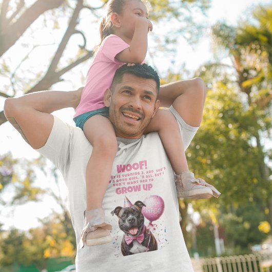 ドッおもしろいパーソナライズされたグ誕生日パパ Tシャツ