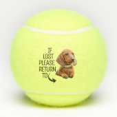 ドッおもしろい失ったグもし写真に戻る テニスボール (裏面)