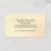 ドッお洒落グペットボーディングデイケア犬小屋 名刺 (裏面)