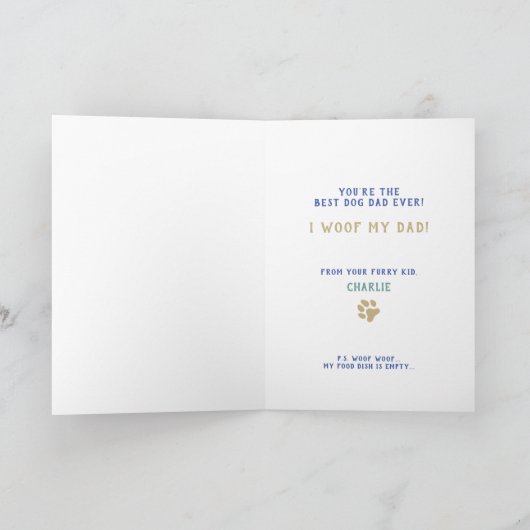 ドッカスタムグフォトファザーズデイカード- fdudgb カード (内部)