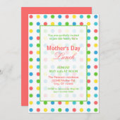 ドッカラフルツマザーズデイ招待状 招待状 (正面/裏面)