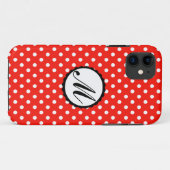 ドッカラフルトカスタムMonogram iphoneケースレッド Case-Mate iPhoneケース (裏面(横))
