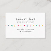 ドッカラフルト子の赤ん気に坊の座 名刺 (裏面)