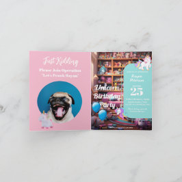 ドッキリ誕生日招待状, ユニコーン愛, オーダーメイドパーティー 招待状