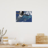 ドッキングされた進行22宇宙船 ポスター (キッチン)