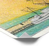 ドッキングしたインドの星の見解 ポスター (角)