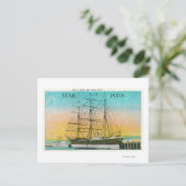 ドッキングしたインドの星の見解 ポストカード (スタンド正面)