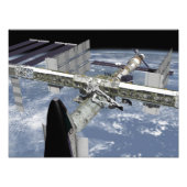ドッキングしたシャトルのクローズアップ表示 フォトプリント            (正面)