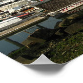 ドッキングしたボート ポスター (角)