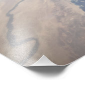 ドッキングした宇宙シャトルの後部 フォトプリント (角)