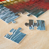 ドッキングカラフルボートビーチ横 ジグソーパズル (側面)