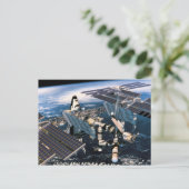 ドッキング宇宙シャトル ポストカード (スタンド正面)