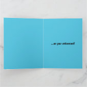 ドックの横の編集可能な船 おめでとうございます カード (内部)