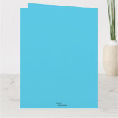 ドックの横の編集可能な船 おめでとうございます カード (裏面)