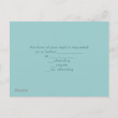 ドックウッドビーチアンカー Nautical 結婚式の招待状 インビテーションポストカード (裏面)