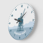 ドックカードクレーン ラージ壁時計 (傾斜)