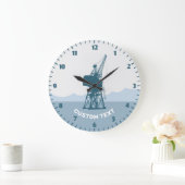 ドックカードクレーン ラージ壁時計 (ホーム)