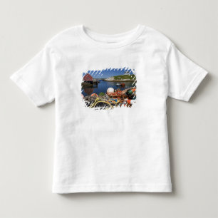 ドック上のロブスター・ポット、ブイ、ロープ( トドラーTシャツ