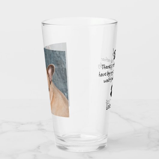 ドッグおもしろいパーソナライズされたパパ タンブラーグラス (右)