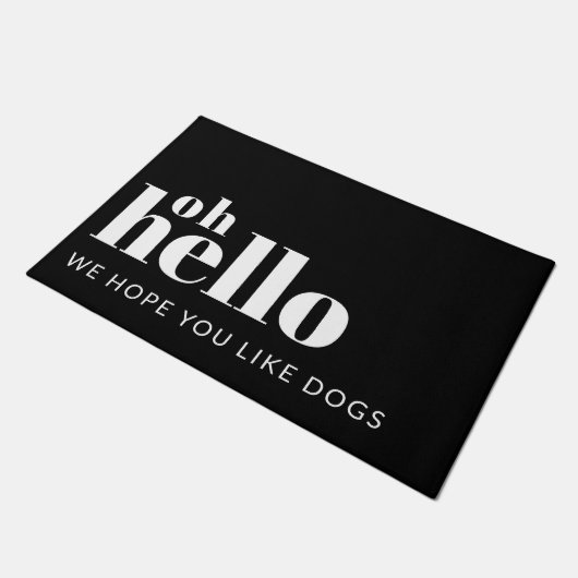 ドッグおもしろい引用文が好き |ドッグ形式 ドアマット (アングル)