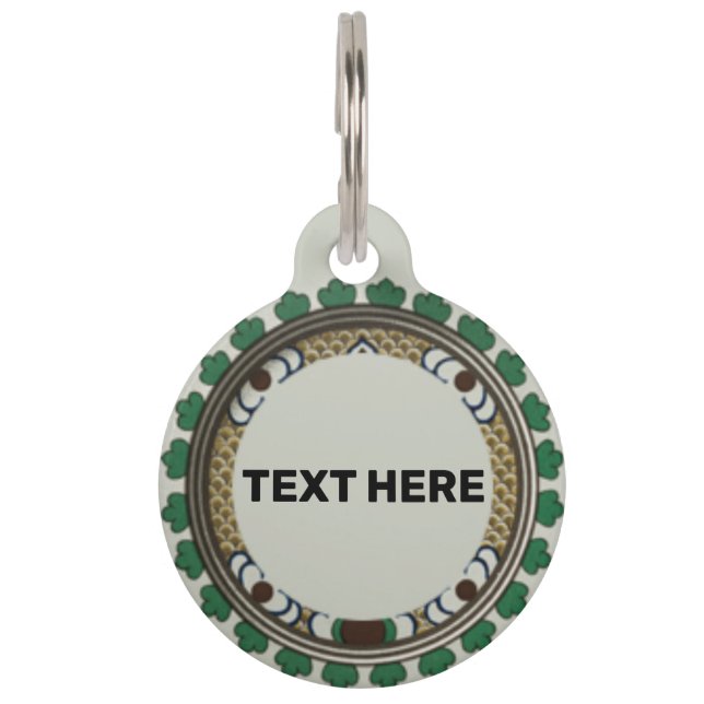 ドッグかわいらしラベル ペット　ネームタグ (正面)