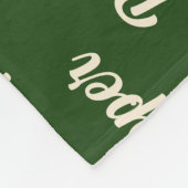 ドッグの名前のクリスマスダックスフント フリースブランケット (角)