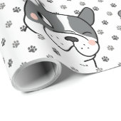 ドッグよくはしゃぐパターンデザイン ラッピングペーパー (ロールコーナー)