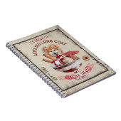 ドッグアイスおもしろいクリーム秋田犬ロングコート ノートブック (右側)