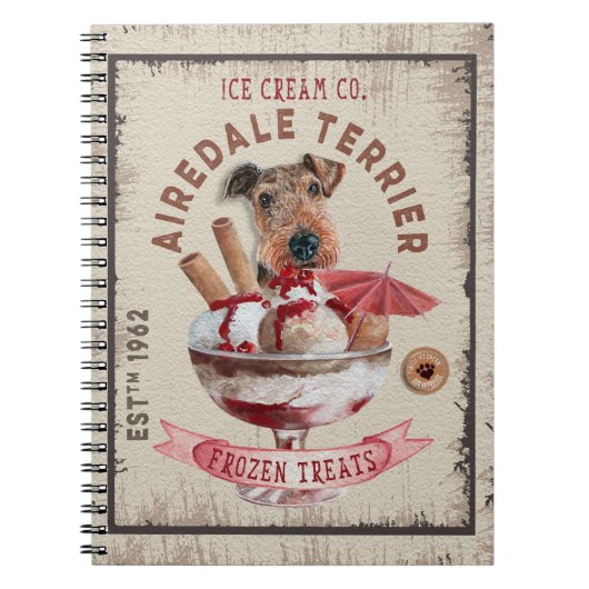 ドッグアイスクリーム ノートブック (正面)