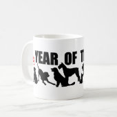 ドッグアイデオグラム中国の記号マグカップの年 コーヒーマグカップ (正面左)