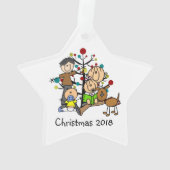 ドッグアクリルオーナメント付きスティックフィギュア オーナメント (裏面)