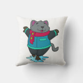 ドッグアットアイススケートで滑るとアイススケート&スカーフ クッション (裏面)