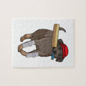 ドッグアットクリケットウィズクリケットこうもり ジグソーパズル (横)