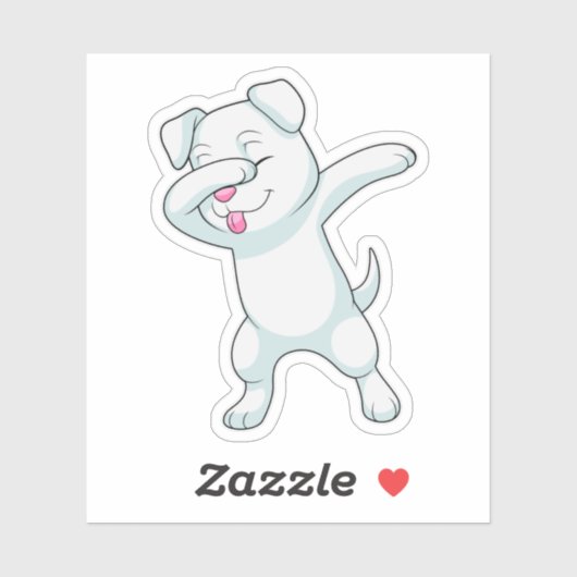 ドッグアットヒップホップダンスダブ シール (シート)