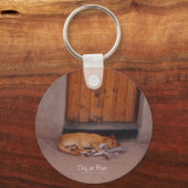 ドッグアットレストキーチェーン キーホルダー (正面)