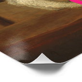 ドッグアポップ・アートのート愚かなゲームおもしろいピンクサッシー ポスター (コーナー)