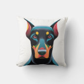 ドッグアポップ・アートのート クッション (正面)