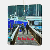 ドッグアンドボータースサンフアン諸島セラミックオーナメント セラミックオーナメント (左)