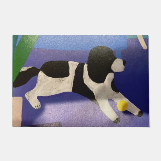 ドッグアンドボールマット ドアマット (正面)