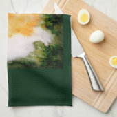 ドッグアートかわいいコーギ キッチンタオル (四つ折り)