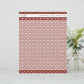 ドッグイヤー2018ドッグパターンパーソナライズされたレターヘッド レターヘッド (スタンド正面)