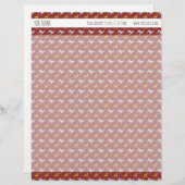 ドッグイヤー2018ドッグパターンパーソナライズされたレターヘッド レターヘッド (正面/裏面)