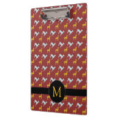 ドッグイヤー2018〔占星術の〕十二宮図誕生日モノグラムのクリップボード クリップボード (左)