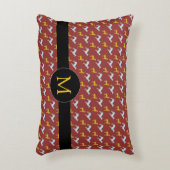 ドッグイヤー〔占星術の〕十二宮図誕生日モノグラムA枕 アクセントクッション (正面(垂直))