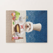 ドッグインシェフハット調理師スープ ジグソーパズル (横)