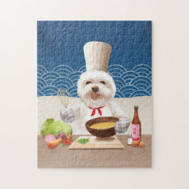 ドッグインシェフハット調理師スープ ジグソーパズル