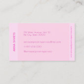 ドッグインシャワーキャップペットグルーミングサービス 名刺 (裏面)